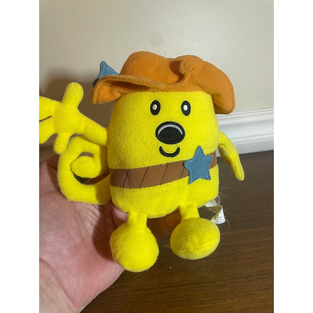 Fisher Price Wow Wow Wubbzy Cowboy Plush Yellow Sheriff Star 2008 Nick Jr Toy